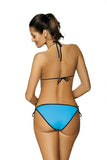 Stylish Two-Piece Bikini with Trendy Neckline and Straps