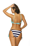 Charming Floral Two-Piece Swimsuit with Stylish Ties