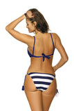 Romantic Floral Two-Piece Swimsuit with Stylish Ties