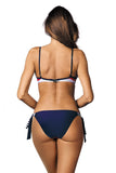Nautical-Inspired Striped Two-Piece Swimsuit Set