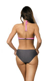 Elegant Monokini Swimsuit with Shaping Cups & Brooches
