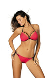 Elegant Two-Piece Swimsuit with Push-Up and Jeweled Details