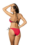 Elegant Two-Piece Swimsuit with Push-Up and Jeweled Details