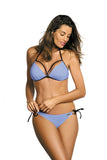 Feminine Two-Piece Swimsuit with Elegant Push-Up Detail