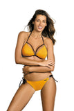 Tempting Two-Piece Swimsuit with Push-Up and Jeweled Accents