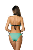 Tempting Two-Piece Swimsuit with Push-Up and Jeweled Accents