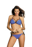 Elegant Two-Piece Swimsuit with Push-Up & Jeweled Details