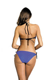 Elegant Two-Piece Swimsuit with Push-Up & Jeweled Details