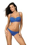 Elegant Push-Up Swimsuit with Detachable Straps and Brooch