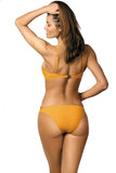 Elegant Push-Up Swimsuit with Detachable Straps and Brooch