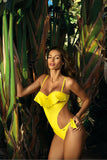 Exotic Monokini Swimsuit with Brazilian Back & Jewel Bow