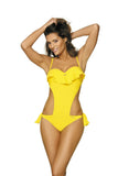 Exotic Monokini Swimsuit with Brazilian Back & Jewel Bow