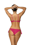 Exotic Brazilian Monokini with Jewel Bow and Frill Detail