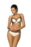 Elegant Two-Piece Swimsuit with Stylish Neckline Straps