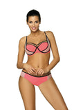 Chic Two-Piece Swimsuit with Elegant Straps and Push Up Effect
