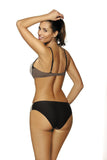Elegant Push-Up Two-Piece Swimsuit with Stylish Straps