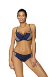Stylish Push-Up Two-Piece Swimsuit with Mesh Sides