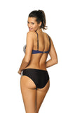 Stylish Push-Up Two-Piece Swimsuit with Mesh Sides