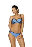 Elegant Two-Piece Swimsuit with Stylish Neckline Straps