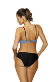 Elegant Two-Piece Swimsuit with Stylish Neckline Straps