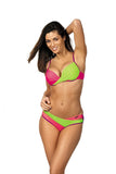 Exotic Holiday Swimsuit with Padded Push-Up Cups
