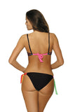 Coquettish Two-Piece Swimsuit with Detachable Straps