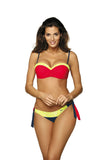 Feminine Lace-Trimmed Swimsuit in Juicy Colors