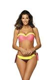 Feminine Lace Trim Swimsuit in Juicy Summer Colors