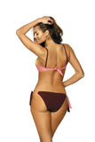 Feminine Lace Trim Swimsuit in Juicy Summer Colors