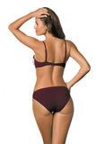 Elegant Openwork One-Piece Swimsuit with Push-Up Support