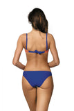 Elegant Lace-Style Two-Piece Swimsuit with Push-Up Cups