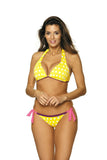 Charming Two-Piece Polka Dot Swimsuit in Sorbet Colors