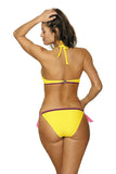 Charming Two-Piece Polka Dot Swimsuit in Sorbet Colors