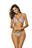 Feminine Two-Piece Swimsuit in Fruit Sorbet Colors
