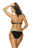 Feminine Two-Piece Swimsuit in Fruit Sorbet Colors