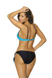 Feminine Two-Piece Floral Swimsuit with Push-Up Bra
