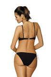 Elegant Mesh Cup Two-Piece Swimsuit with Push-Up Effect