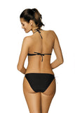 Lace-Trim Cat Print Bikini Swimsuit for Beach Glamour
