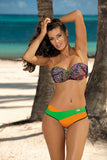Vibrant Two-Piece Swimsuit with Push-Up Padding