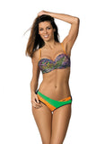 Vibrant Two-Piece Swimsuit with Push-Up Padding