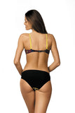 Vibrant Two-Piece Swimsuit with Padded Cups and Underwire