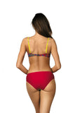 Colourful Two-Piece Swimsuit with Push-Up Effect