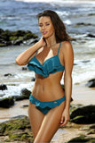 Charming Two-Piece Swimsuit with Flirty Frills