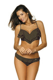 Charming Two-Piece Swimsuit with Flirty Frills