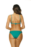 Feminine Two-Piece Swimsuit with Charming Frills