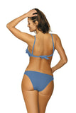 Charming Two-Piece Swimsuit with Flirty Frills