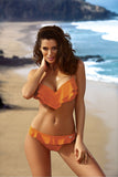 Charming Two-Piece Swimsuit with Flirty Frills