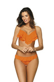 Charming Two-Piece Swimsuit with Flirty Frills