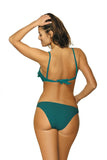 Feminine Two-Piece Swimsuit with Charming Frills