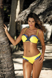 Elegant Two-Piece Swimsuit with Push-Up Support